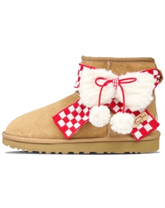 Женские короткие зимние ботинки CLASSIC MINI каштанового цвета, Chestnut Ugg