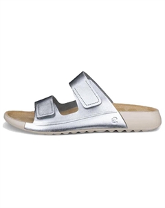 Тапочки-слайды Cozmo Slide женские серебристые, Silver Ecco