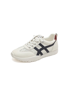 Низкие повседневные туфли женские бежево-синего цвета Josiny