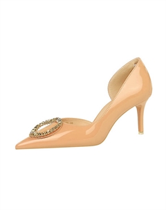 Женские туфли на тонком каблуке и высоком каблуке, Nude Bigtree