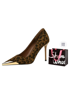 Женские туфли на тонком каблуке и высоком каблуке, Coffee+Shopping Bag Bigtree