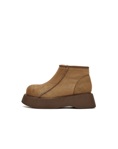 Женские зимние ботинки короткие на платформе, светло-коричневый Daphne