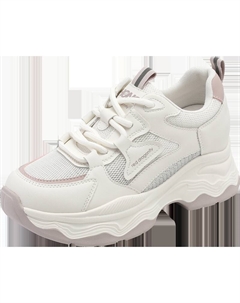 Низкие массивные кроссовки женские, Beige Milk Tea Red dragonfly