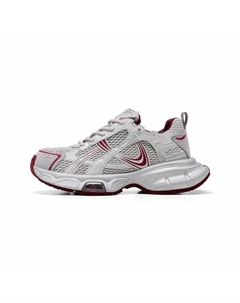 Низкие массивные кроссовки женские, Gray Red C°banner