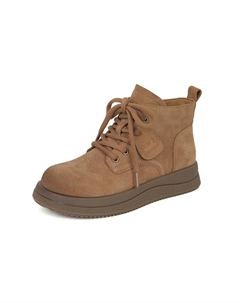 Ботильоны женские верблюжьего цвета, Camel[Fleece-Lined] Josiny