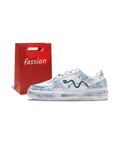 Кроссовки Air Force One с низким верхом для скейтборда, противоскользящие, износостойкие, женские, небесно-голубые Xtep