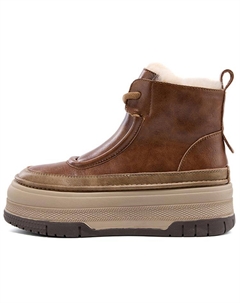 Женские зимние ботинки водонепроницаемые на толстой подошве, коричневый Daphne