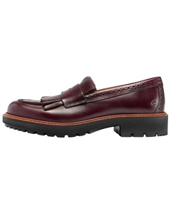 Женские мокасины Urban Oslo 4,5 см, темно-красные с драгоценными камнями Ecco