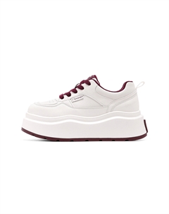 Кроссовки для скейтбординга с низкой амортизацией, женские, белые, красные C°banner