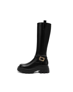 Сапоги женские черные 4,5 см, Black (Heel Height 4.5Cm) Josiny