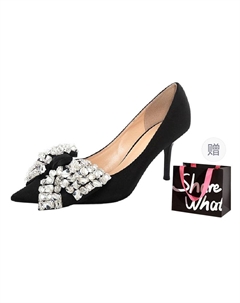 Женские туфли на высоком каблуке, Black+Shopping Bag Bigtree