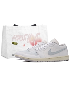 Баскетбольные кроссовки Air 1 Sea Salt Bubbles Low Top Vintage, женские, светло-голубые Jordan