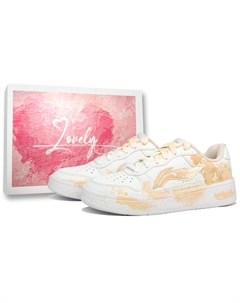 Кроссовки для скейтбординга Pontoon Boats, нескользящие, износостойкие, дышащие, с низким верхом, унисекс, Kikyo, оранжевые Li-ning