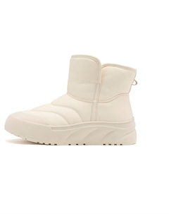 Короткие зимние ботинки женские цвета экрю, Ecru Aokang