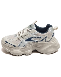 Легкие низкие кроссовки на массивной подошве для женщин, Gray Blue 15 mins