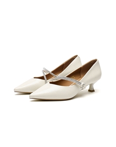 Женские туфли на высоком каблуке, Ecru Josiny