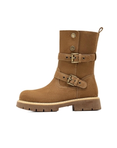 Короткие женские ботинки Martin до середины голени, Camel C°banner