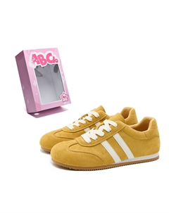 Низкие повседневные туфли женские, Light Yellow Abcio