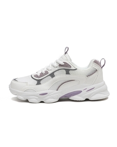 Женские дышащие низкие массивные кроссовки, увеличивающие рост, белые, фиолетовые Binary