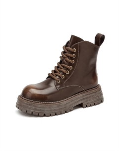 Короткие женские ботинки Martin до середины голени, Brown Exull q