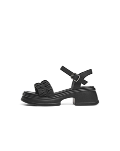 Сандалии с одним ремешком 5,5 см женские, Black Red dragonfly