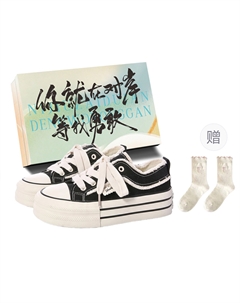 Низкие женские кроссовки, Black+Box Style+Gift Socks Jimixiong