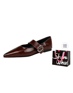 Повседневные однобортные туфли женские, Ancora Red+Shopping Bag Bigtree