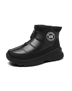 Хлопковые ботинки, теплые, увеличивающие рост, износостойкие, короткие, мужские, черные Mulinsen