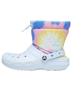 Ботинки Classic Lined Neo Puff Boots 'Tie Dye Mineral Blue' 207328-002, синий Crocs