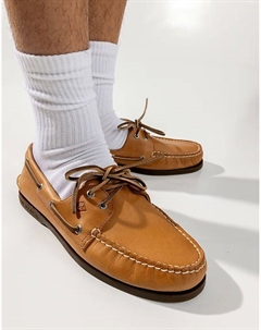 Туфли-лодочки Authentic с двумя парами люверсов коричневого цвета Sperry