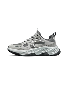 Повседневные туфли мужские низкие серые/хаки Hla