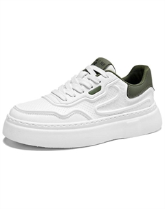 Износостойкие низкие мужские кроссовки, White Green Hla