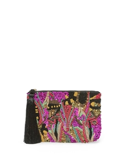 Кошелек с вышивкой и кисточкой, розовый Сфера