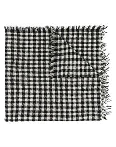 Шарф Paolo в клетку, черный Faliero sarti