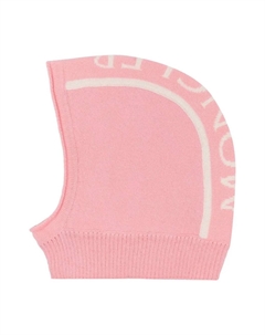 Шерстяная балаклава вязки интарсия, розовый Moncler enfant