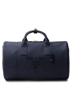 Сумка с тисненым логотипом, синий Prada