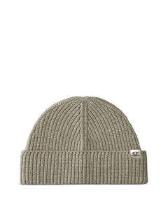 Шерстяная шапка бини в рубчик, серый C.p. company