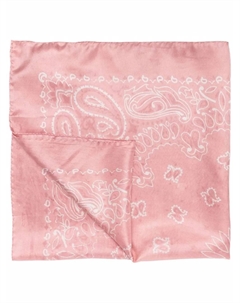 Шелковый платок с узором, розовый Golden goose