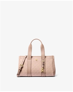 Компактная сумка-трансформер Romee с принтом, превращается в сумку через плечо, пастельно-розовый Michael michael kors