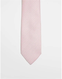 Галстук с монохромным принтом розового цвета Asos design
