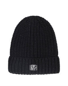 Шапка бини в рубчик, черный Dkny kids