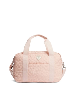 Стеганая сумка на плечо с логотипом, розовый Bonpoint