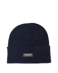 Шапка бини в рубчик, синий Dondup