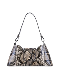Сумка через плечо Marla с принтом питона, нейтральный Justine clenquet