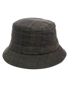 Панама в клетку тартан, зеленый Barbour