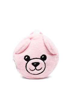 Рюкзак с плюшевым мишкой, розовый Moschino kids