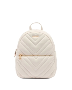 Стеганый рюкзак с узором шеврон, белый Liu jo