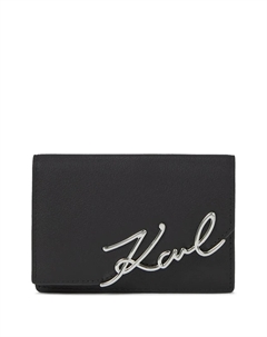 Кошелек с логотипом, черный Karl lagerfeld