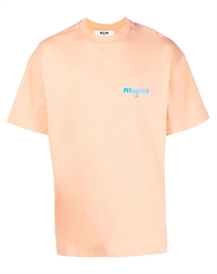 Футболка с логотипом, оранжевый Msgm