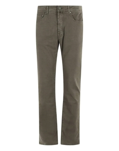 Брюки с пятью карманами, зеленый Jacob cohen